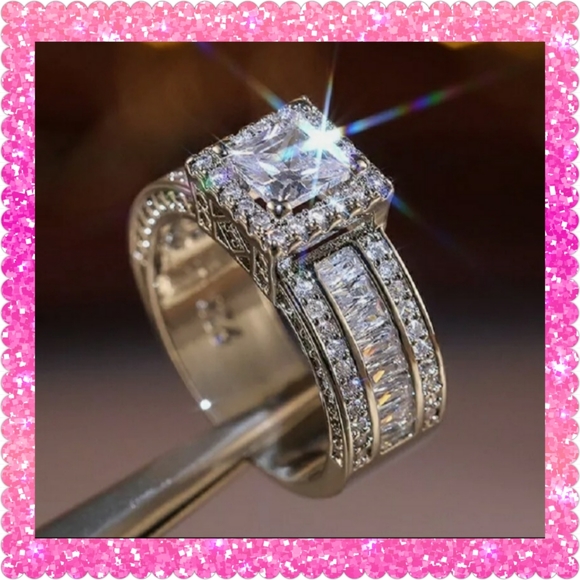 💕💕JUST IN💕💕14K White Gold Filled Sapphire - Picture 4 of 5